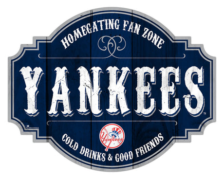 Fan Creations New York Yankees 12 Inch Homegating Tavern Wood Sign Fan Gear MLB New York Yankees