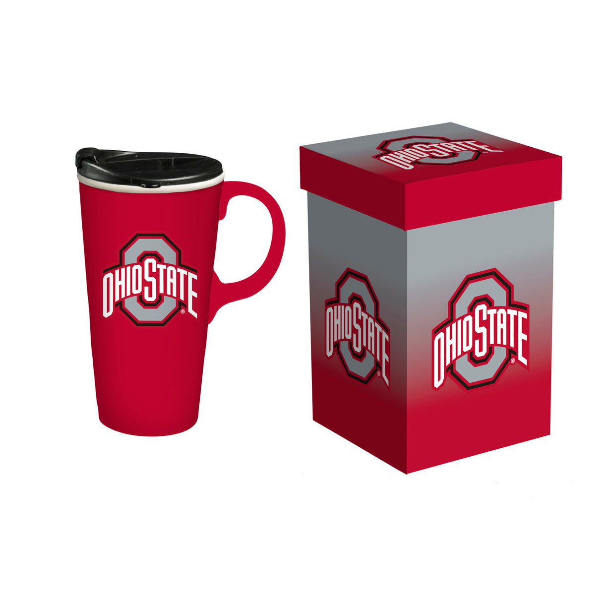 Evergreen Enterprises Ohio State Buckeyes 17oz Travel Cup Fan Gear NCAA Ohio State Buckeyes