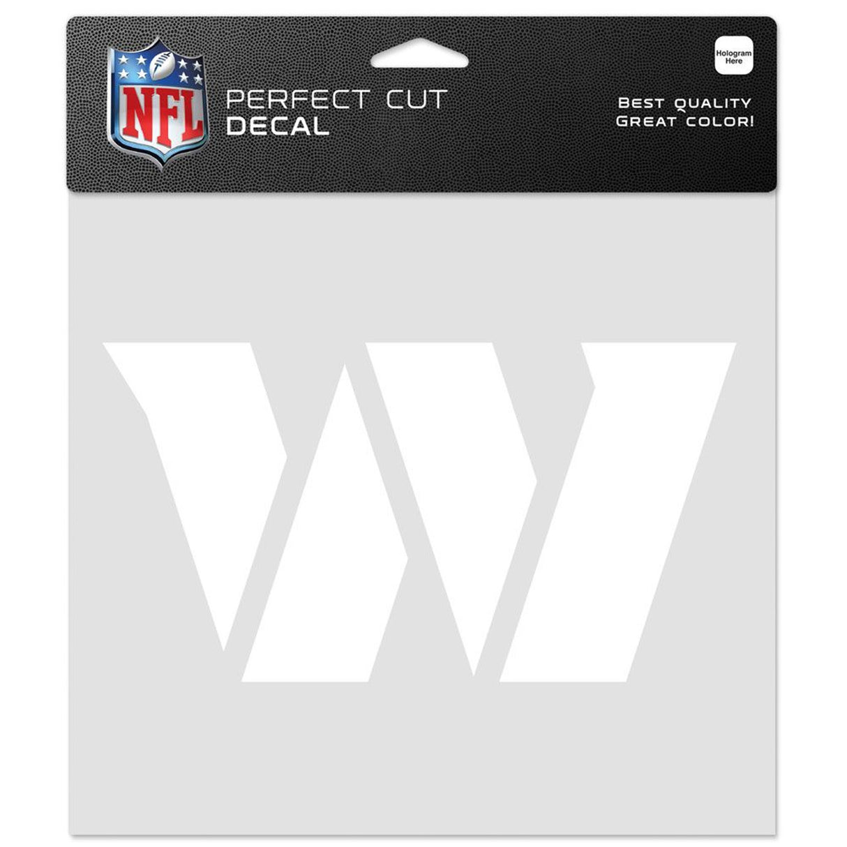 Wincraft Washington Commanders White Perfect Cut Decal 8x8 Fan Gear NFL Washington Commanders