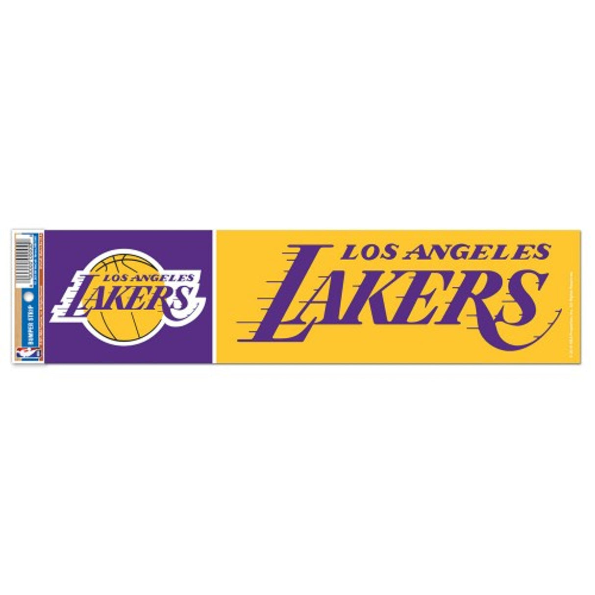 Wincraft Los Angeles Lakers Bumper Strip Style Decal 3x12 Fan Gear NBA Los Angeles Lakers