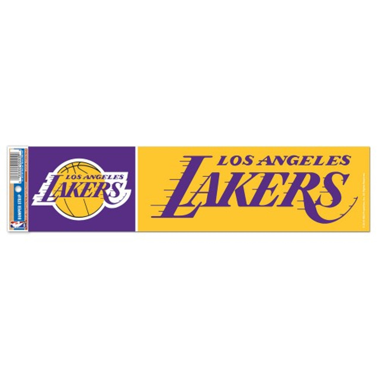 Wincraft Los Angeles Lakers Bumper Strip Style Decal 3x12 Fan Gear NBA Los Angeles Lakers