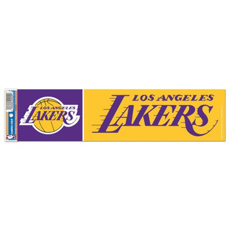 Wincraft Los Angeles Lakers Bumper Strip Style Decal 3x12 Fan Gear NBA Los Angeles Lakers