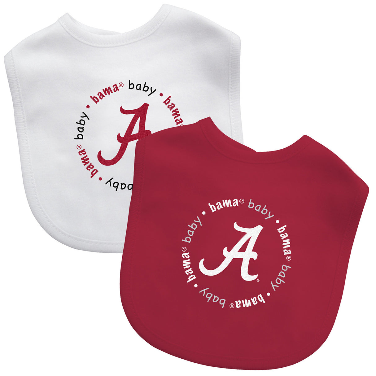 Masterpieces Puzzle Company Alabama Crimson Tide 2 Pack Baby Bib Fan Gear NFL Alabama Crimson Tide