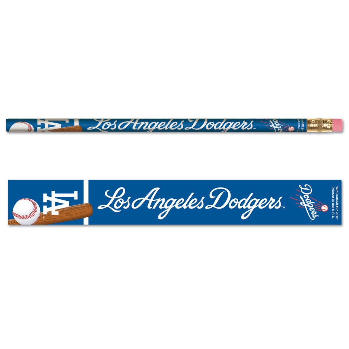 Wincraft Los Angeles Dodgers 6 Pack Pencil Fan Gear MLB Los Angeles Dodgers