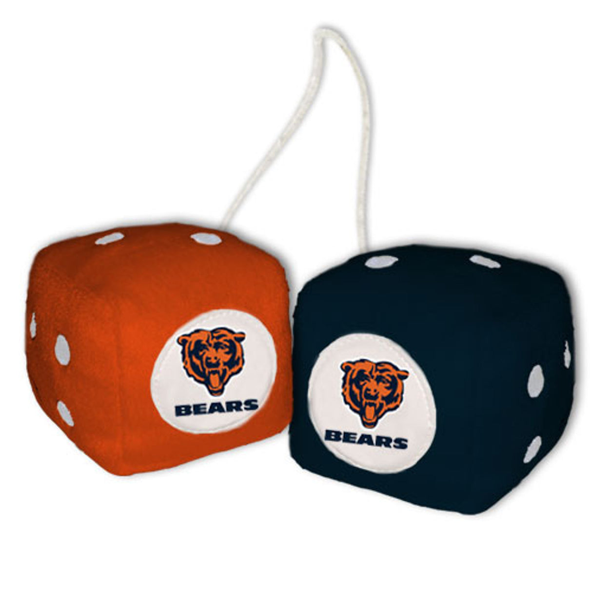 Fremont Die Chicago Bears Fuzzy Dice Fan Gear NFL Chicago Bears