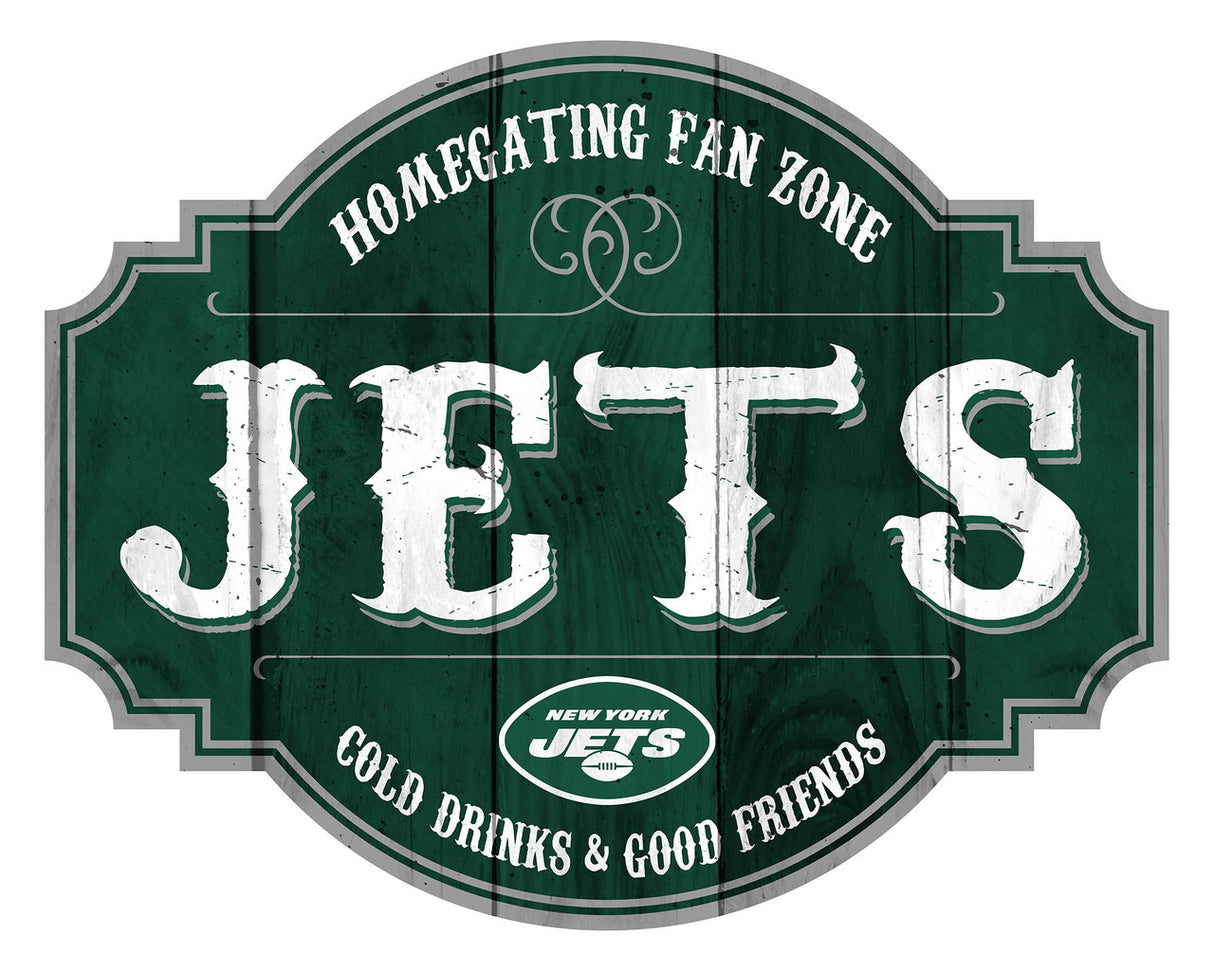 Fan Creations New York Jets 12 Inch Homegating Tavern Wood Sign Fan Gear NFL New York Jets