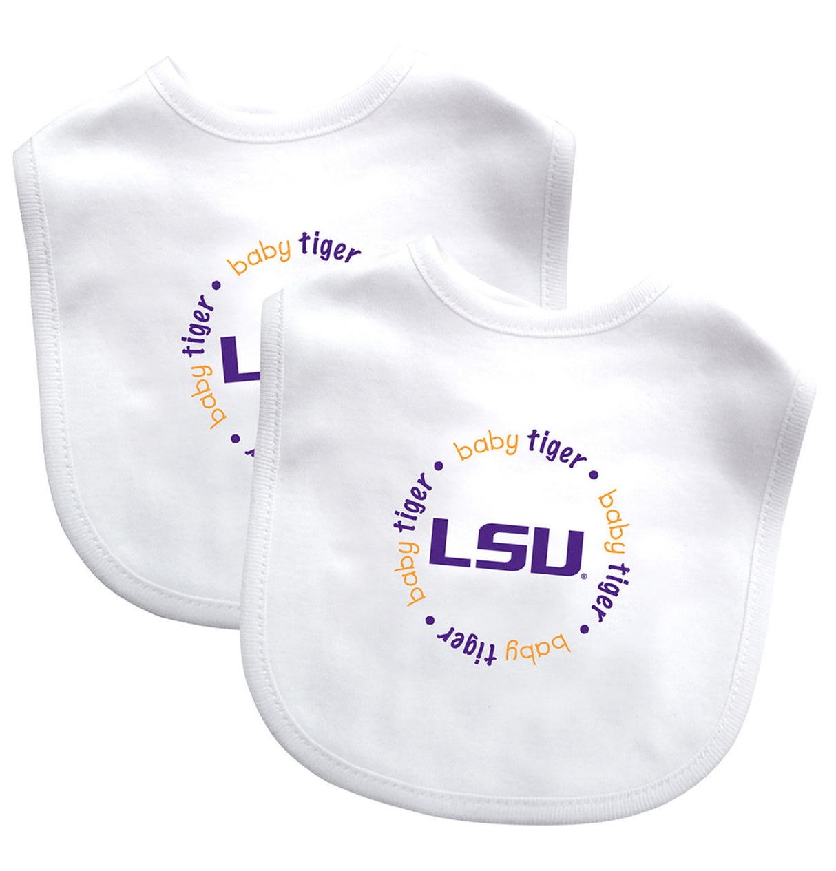 Masterpieces Puzzle Company LSU Tigers 2 Pack Baby Bib Fan Gear NFL LSU Tigers