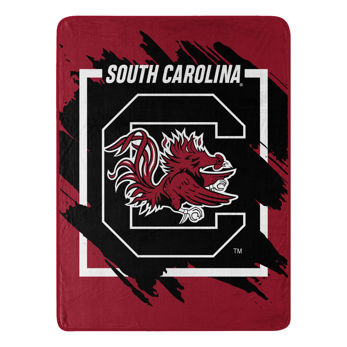 Northwest Company South Carolina Gamecocks Micro Raschel Dimensional Design Blanket 46x60 Fan Gear NCAA South Carolina Gamecocks