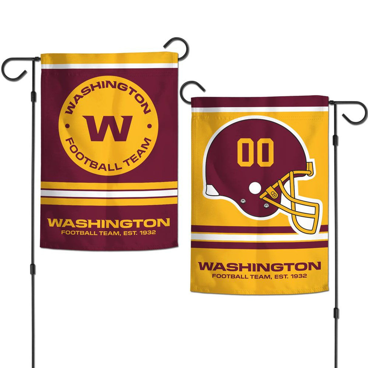 Wincraft Washington Commanders 2 Sided Garden Style Flag 12x1 Fan Gear NFL Washington Commanders