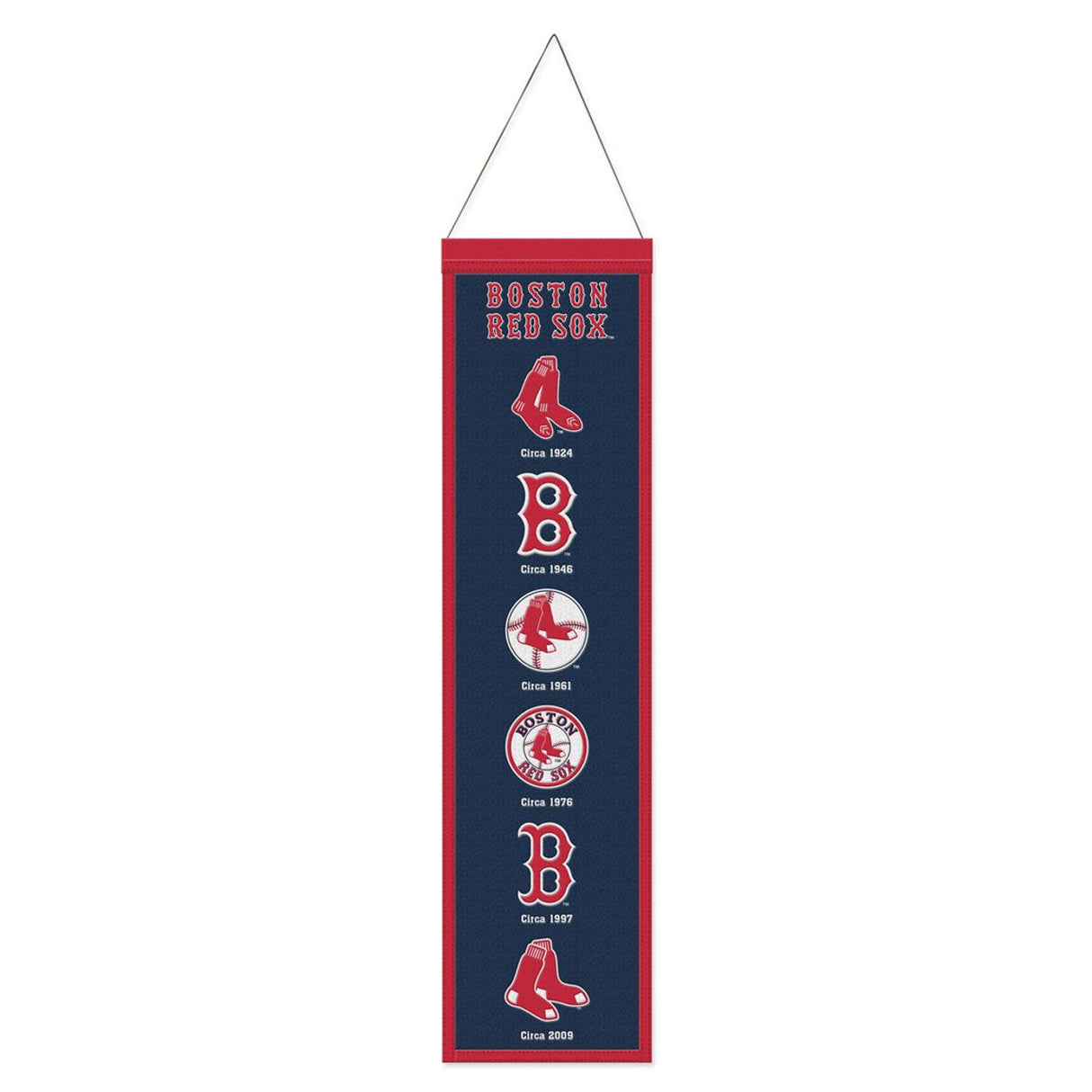 Wincraft Boston Red Sox Heritage Evolution Design Wool Banner 8x32 Fan Gear MLB Boston Red Sox