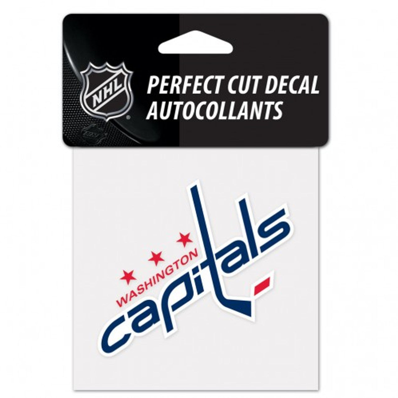 Wincraft Washington Capitals Color Perfect Cut Decal 4x4 Fan Gear NHL Washington Capitals