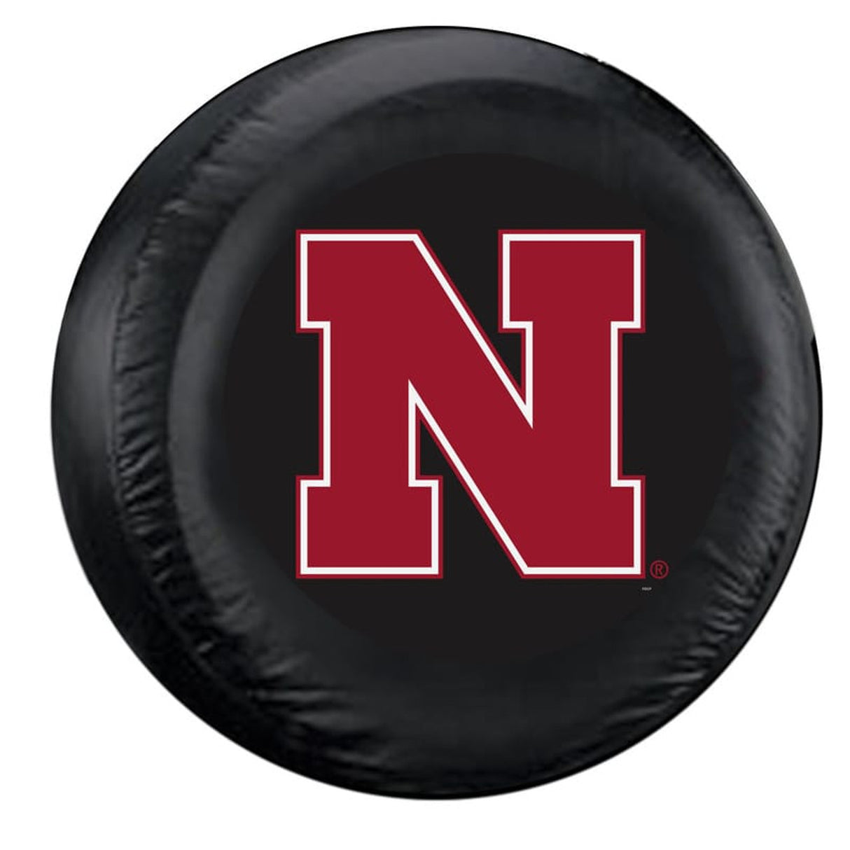 Fremont Die Nebraska Cornhuskers Black Standard Size Tire Cover Fan Gear NCAA Nebraska Cornhuskers