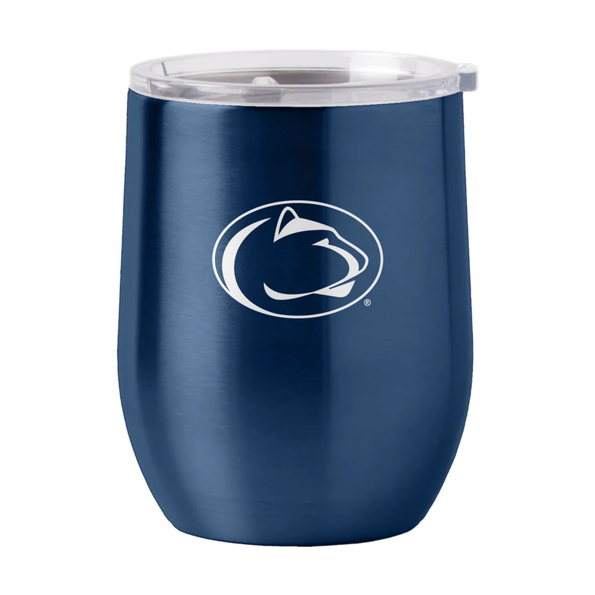 Logo Brands Penn State Nittany Lions 16oz Stainless Steel Curved Travel Tumbler Fan Gear NCAA Penn State Nittany Lions