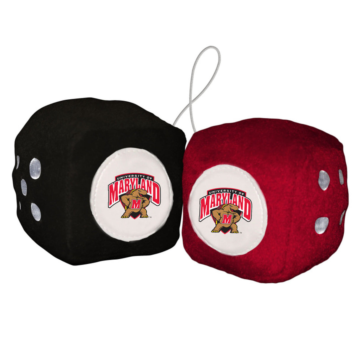 Fremont Die Maryland Terrapins Fuzzy Dice Fan Gear NCAA Maryland Terrapins