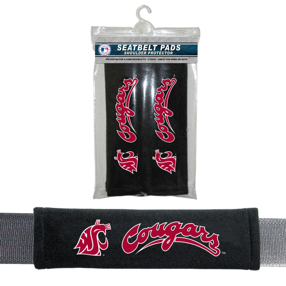 Fremont Die Washington State Cougars Seat Belt Pads Fan Gear NCAA Washington State Cougars