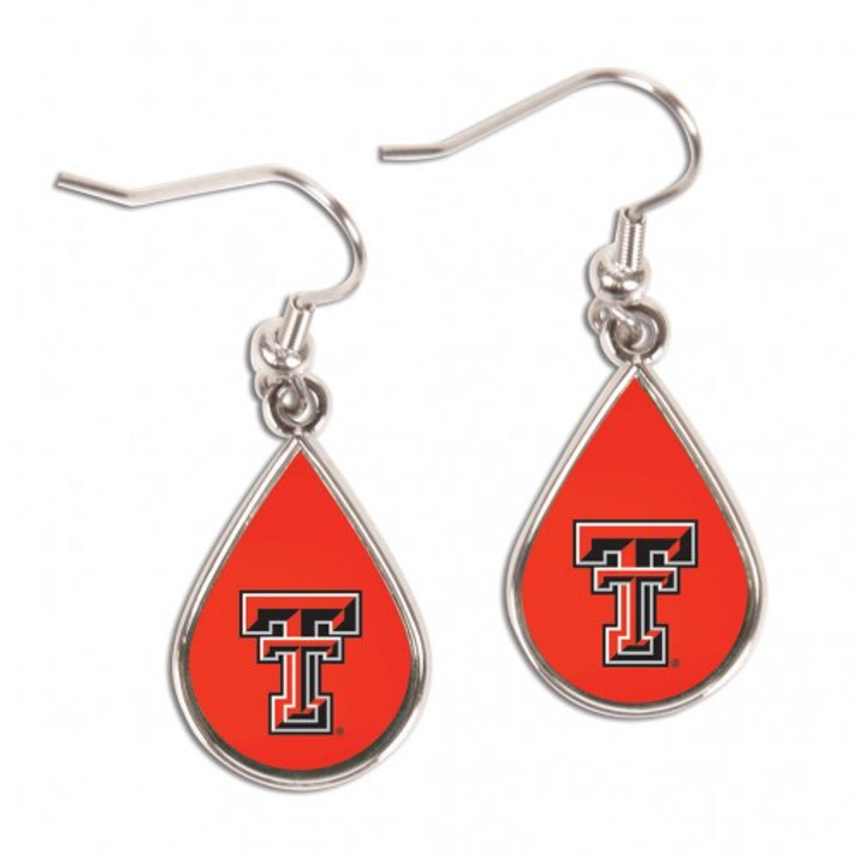 Wincraft Texas Tech Red Raiders Tear Drop Style Earrings - Special Order Fan Gear NCAA Texas Tech Red Raiders