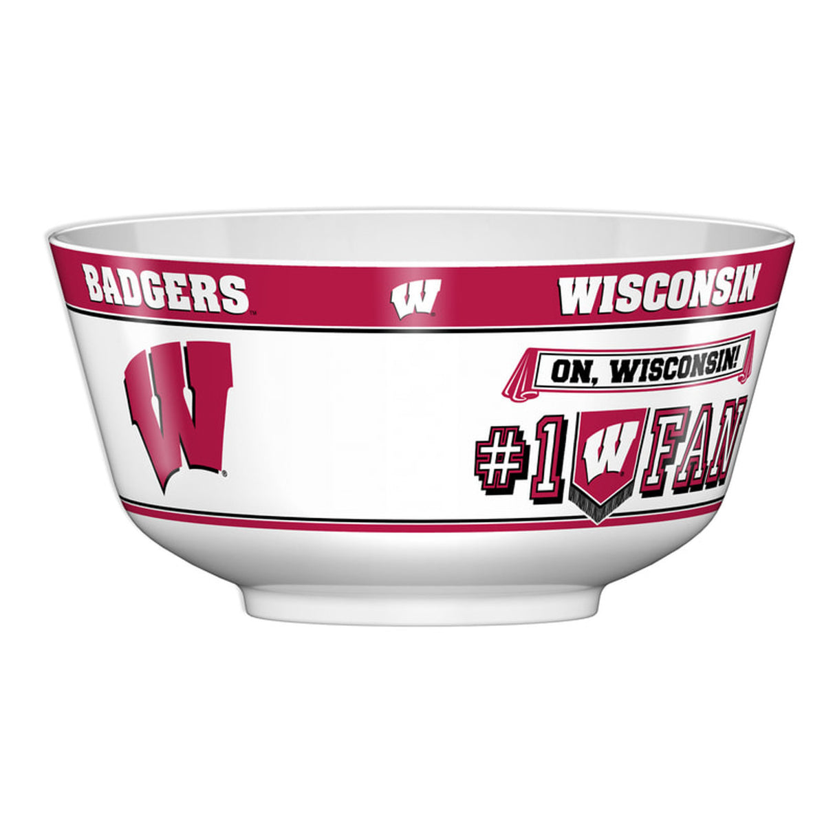 Fremont Die Wisconsin Badgers All JV Party Bowl Fan Gear NCAA Wisconsin Badgers