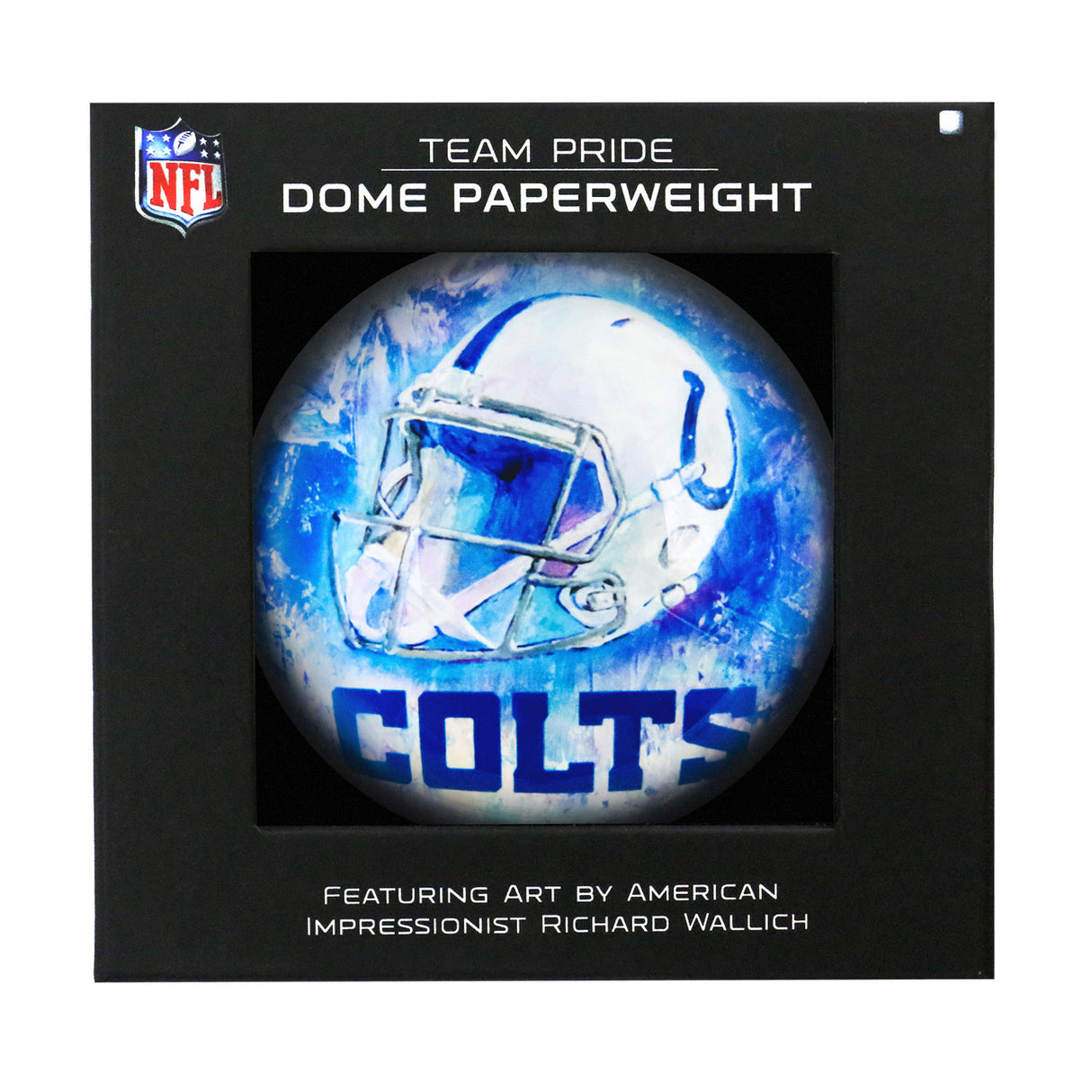 Sporticulture Indianapolis Colts Domed Paperweight Fan Gear NFL Indianapolis Colts