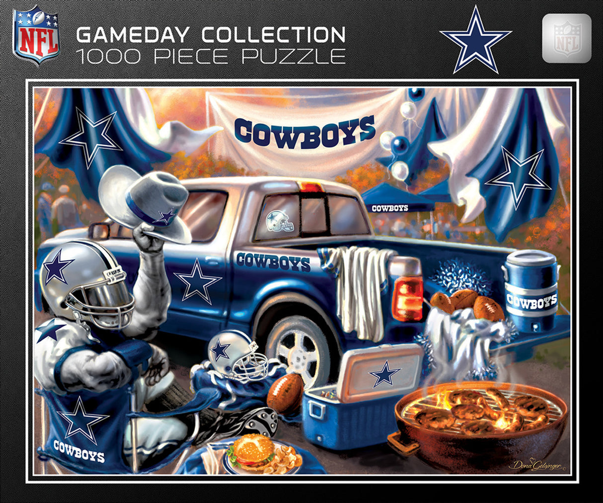 Masterpieces Puzzle Company Dallas Cowboys Gameday Design 1000 Piece Puzzle Fan Gear NFL Dallas Cowboys