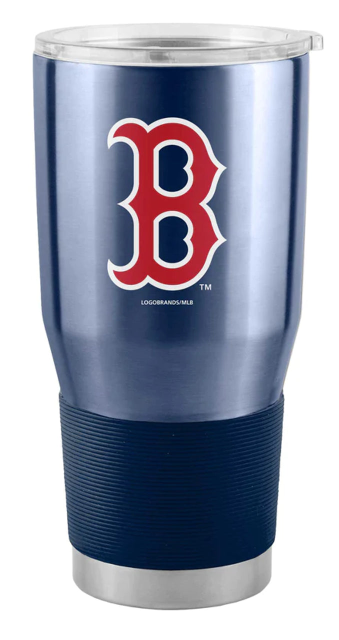 Logo Brands Boston Red Sox 30oz Stainless Steel Travel Tumbler Fan Gear MLB Boston Red Sox
