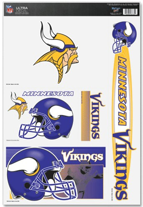 Wincraft Minnesota Vikings Decal 11x17 Ultra Fan Gear NFL Minnesota Vikings