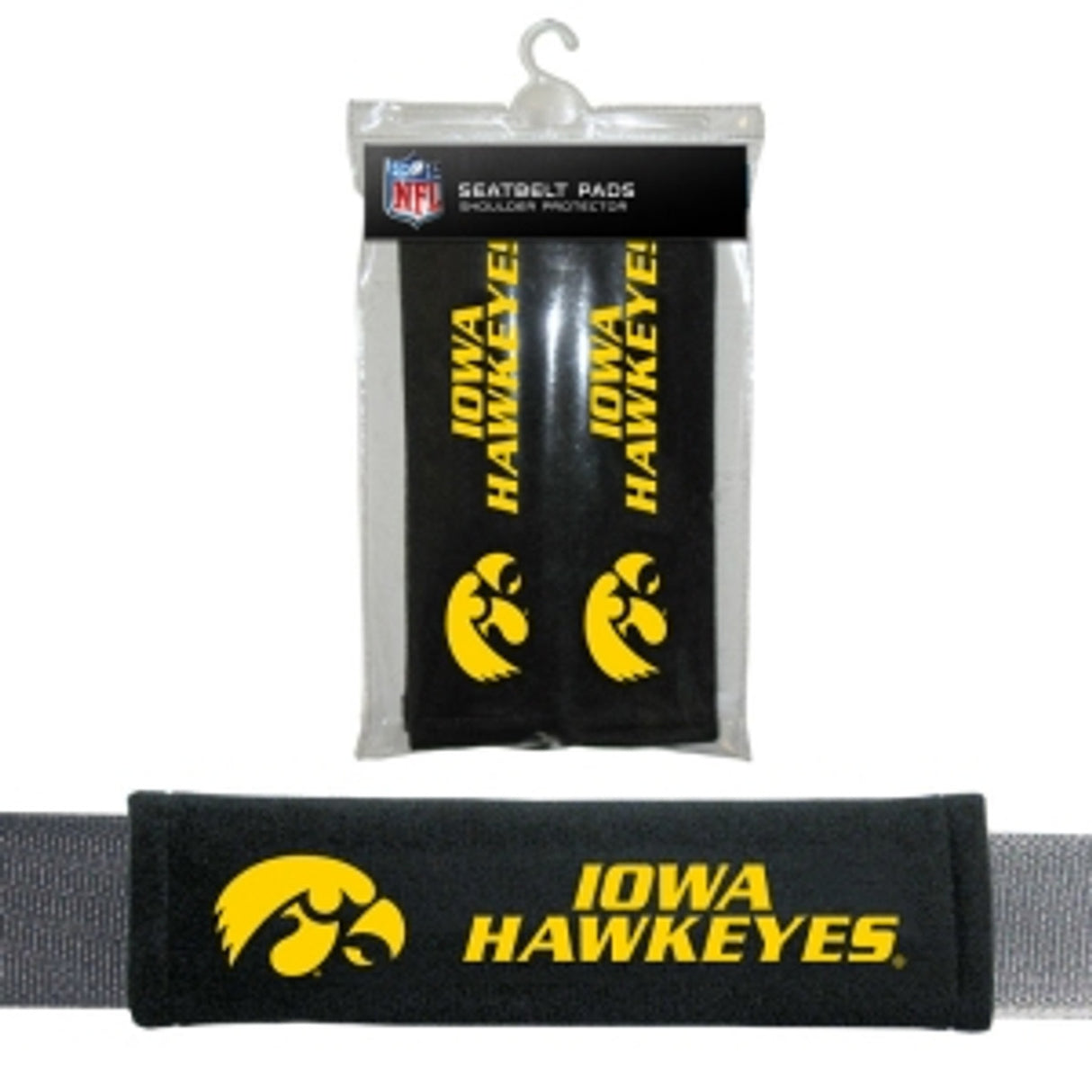 Fremont Die Iowa Hawkeyes Seat Belt Pads Fan Gear NCAA Iowa Hawkeyes