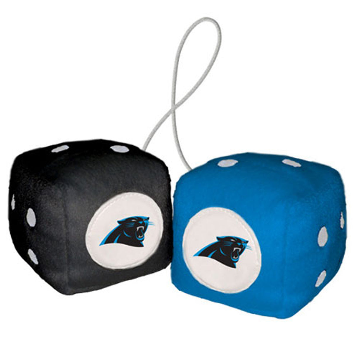 Fremont Die Carolina Panthers Fuzzy Dice Fan Gear NFL Carolina Panthers
