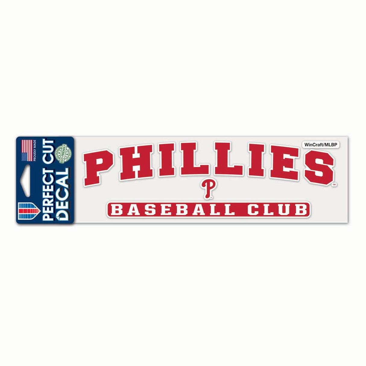 Wincraft Philadelphia Phillies Color Perfect Cut Decal 3x10 Fan Gear MLB Philadelphia Phillies