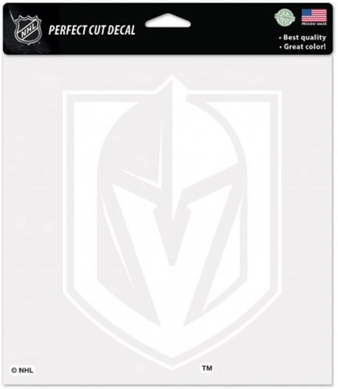 Wincraft Vegas Golden Knights White Perfect Cut Decal 4x4 Fan Gear NHL Vegas Golden Knights