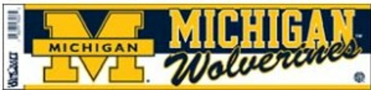 Wincraft Michigan Wolverines Bumper Sticker Fan Gear NCAA Michigan Wolverines