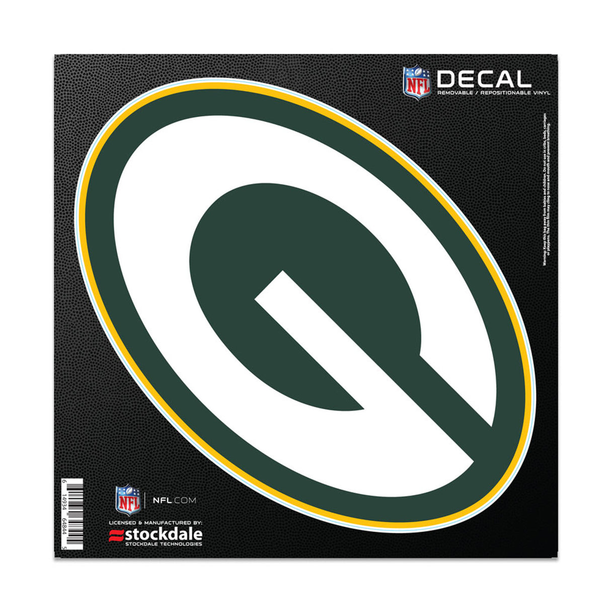 Wincraft Green Bay Packers Logo All Surface Decal 6x6 Fan Gear NFL Green Bay Packers