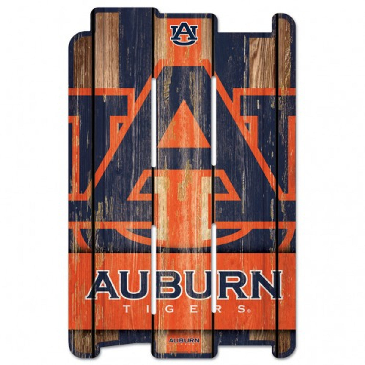 Wincraft Auburn Tigers Fence Style Wood Sign 11x17 - Special Order Fan Gear NCAA Auburn Tigers