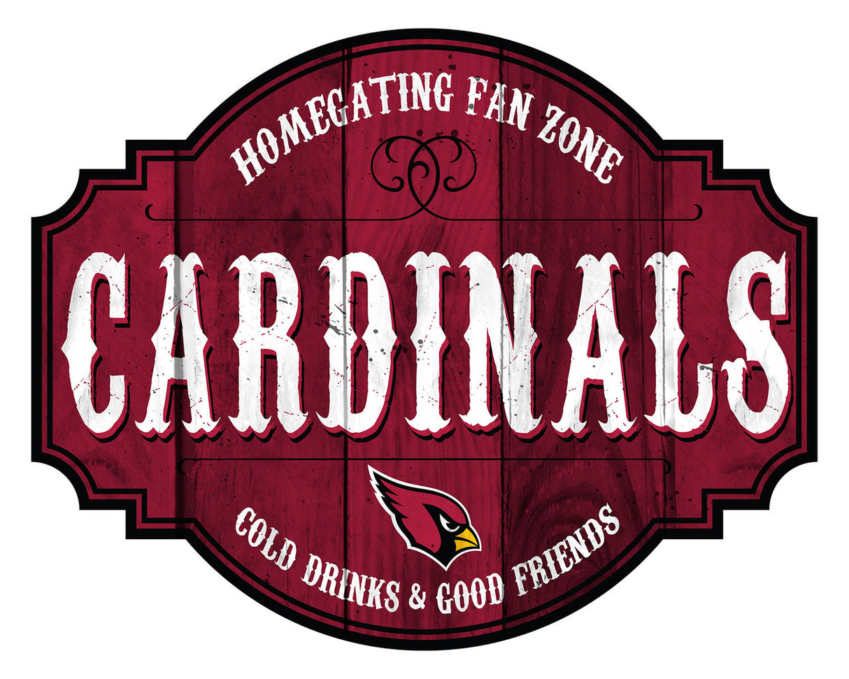 Fan Creations Arizona Cardinals 12 Inch Homegating Tavern Wood Sign Fan Gear NFL Arizona Cardinals