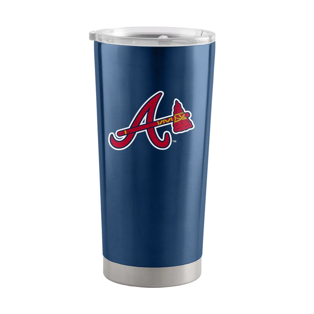Logo Brands Atlanta Braves 20oz Stainless Steel Travel Tumbler Fan Gear MLB Atlanta Braves