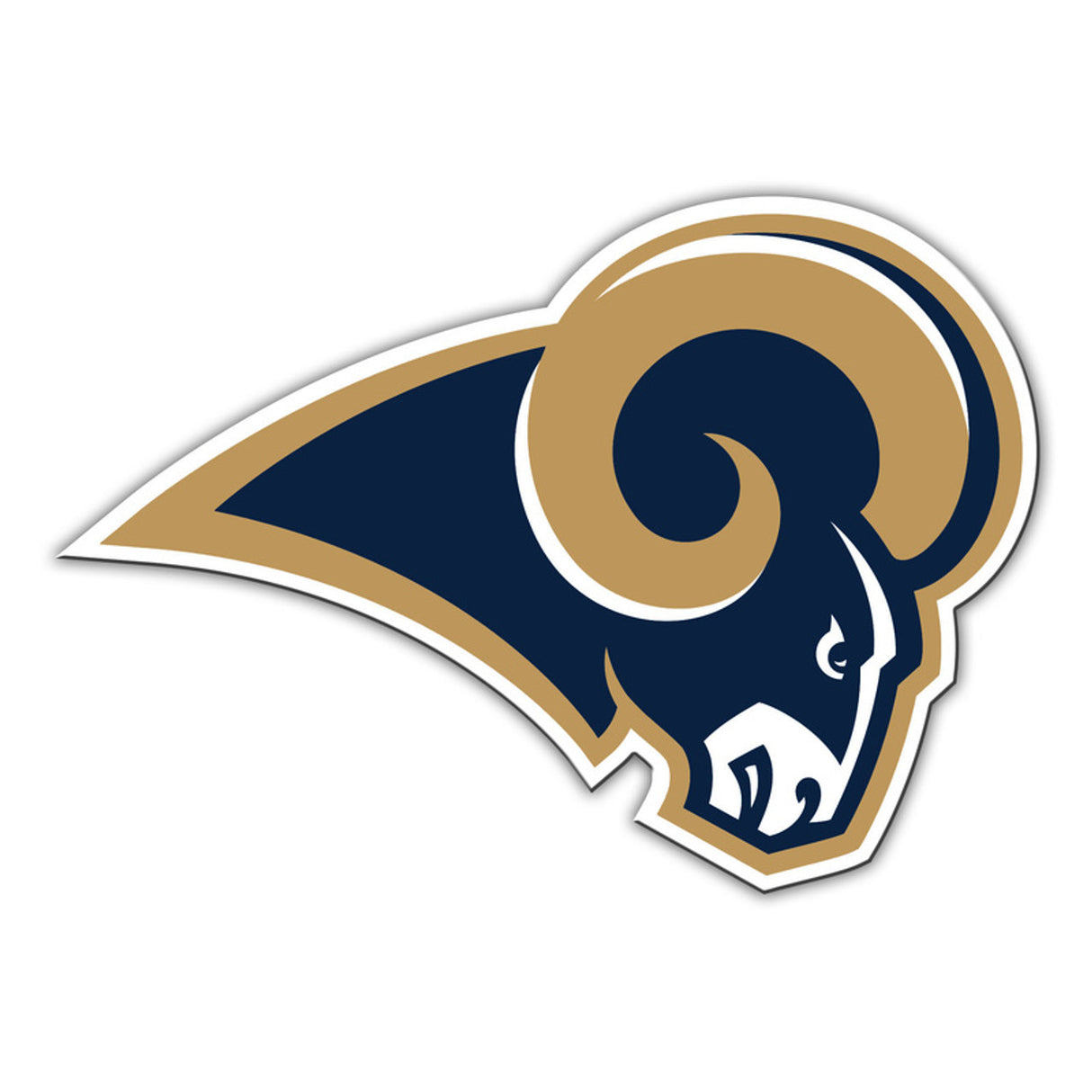 Fremont Die Los Angeles Rams Logo Design 12 Inch Car Style Magnet Fan Gear NFL Los Angeles Rams