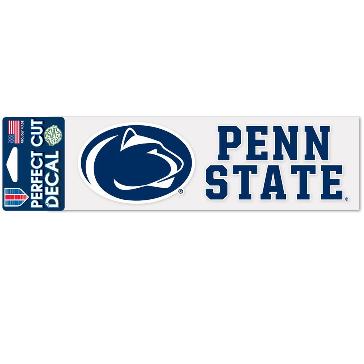 Wincraft Penn State Nittany Lions Color Perfect Cut Decal 3x10 - Special Order Fan Gear NCAA Penn State Nittany Lions