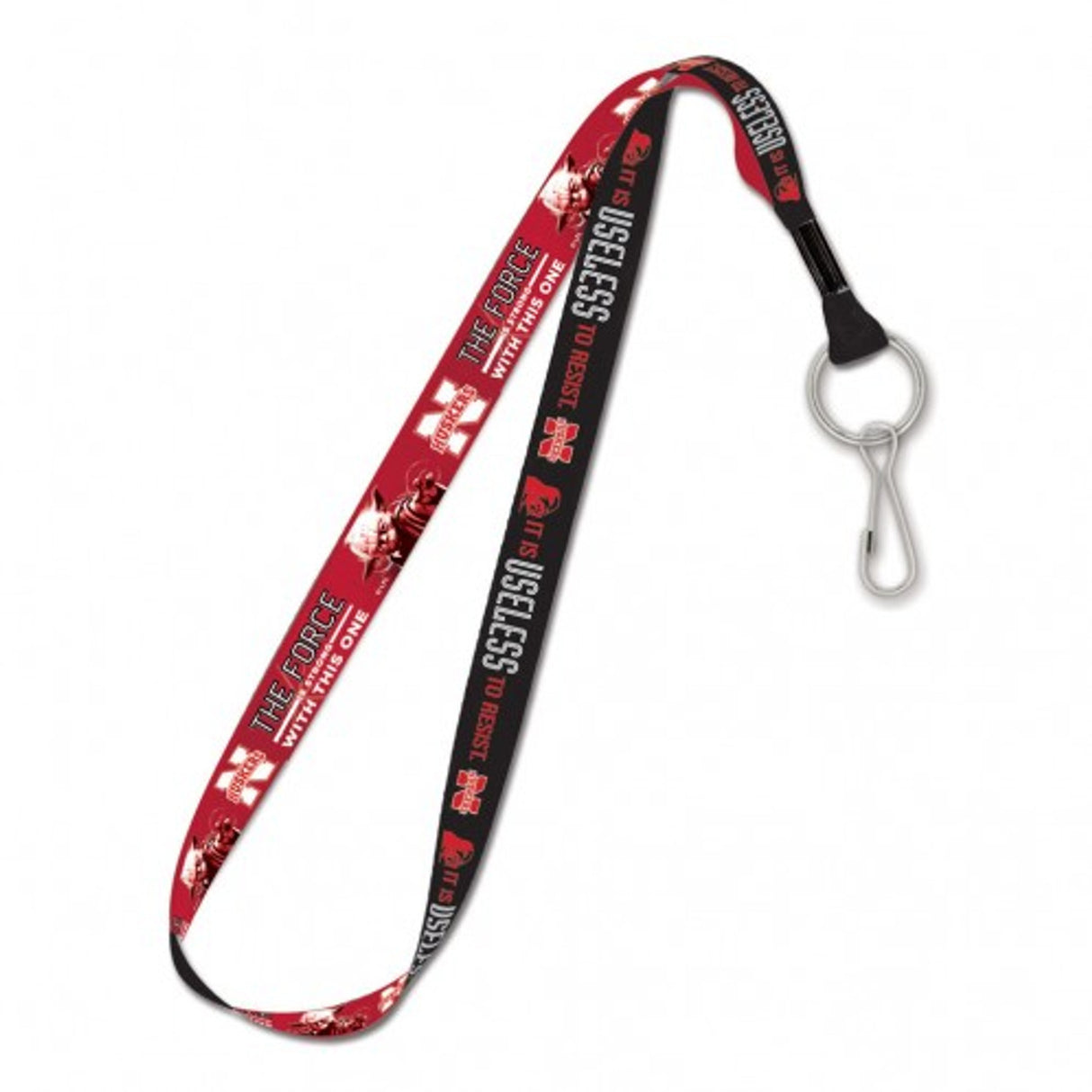 Wincraft Nebraska Cornhuskers Star Wars Yoda & Darth Vader Lanyard Fan Gear NCAA Nebraska Cornhuskers