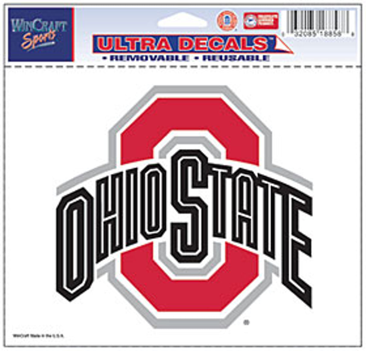 Wincraft Ohio State Buckeyes Color Ultra Decal 5x6 Fan Gear NCAA Ohio State Buckeyes