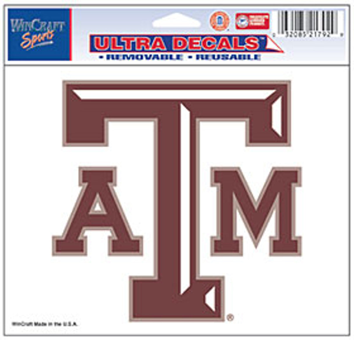 Wincraft Texas A&M Aggies Color Ultra Decal 5x6 Fan Gear NCAA Texas A&M Aggies