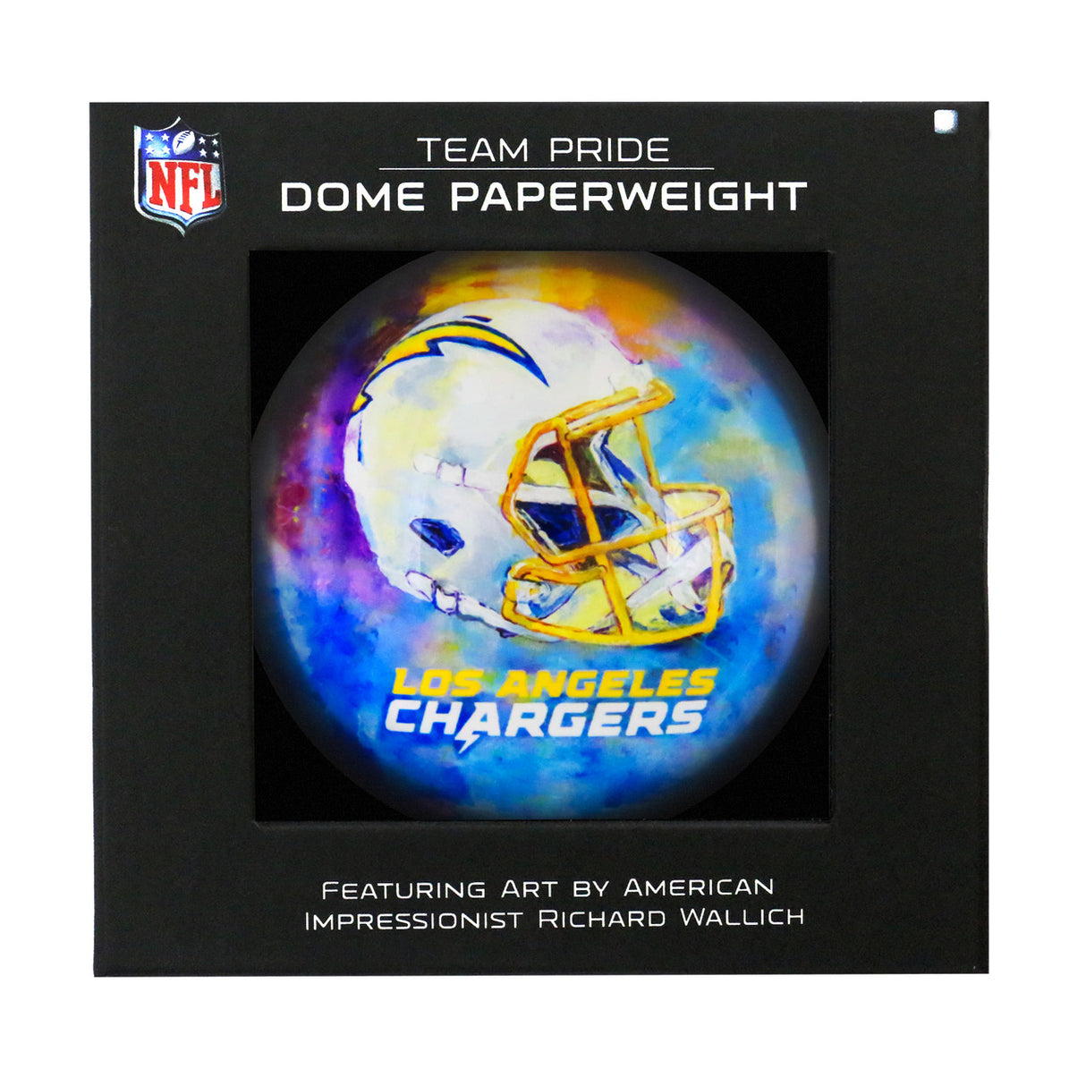 Sporticulture Los Angeles Chargers Domed Paperweight Fan Gear NFL Los Angeles Chargers