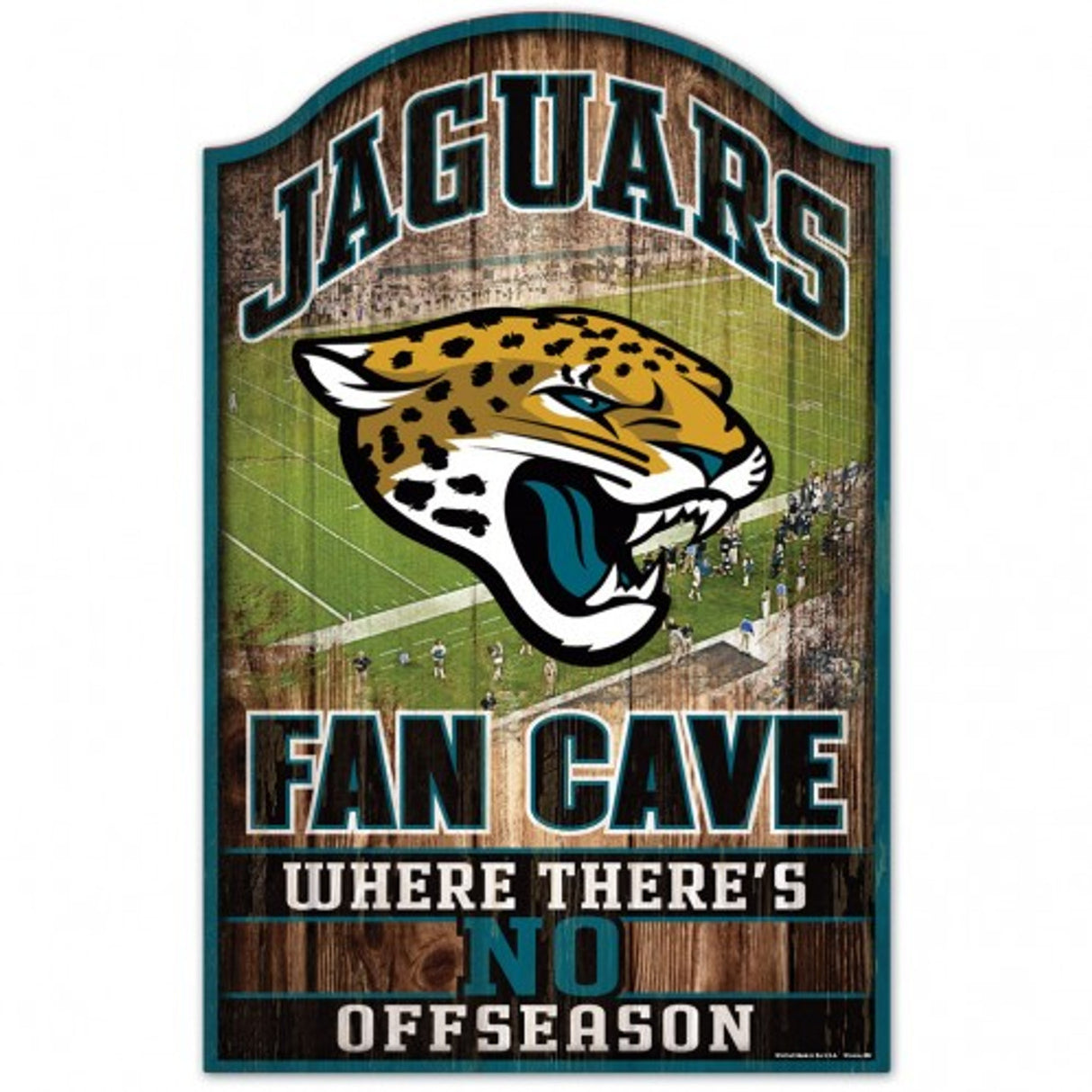 Wincraft Jacksonville Jaguars Fan Cave Design Wood Sign 11x17 Fan Gear NFL Jacksonville Jaguars