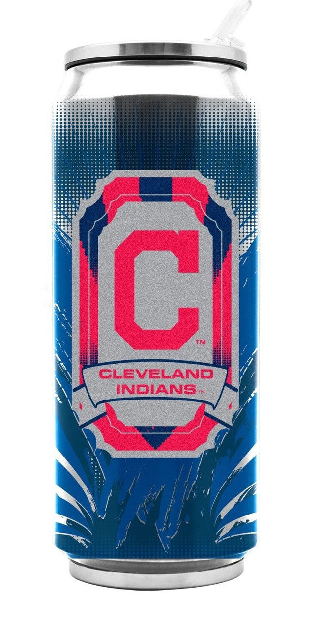 Duck House Cleveland Indians 16.9oz Stainless Steel Thermo Can Fan Gear MLB Cleveland Guardians