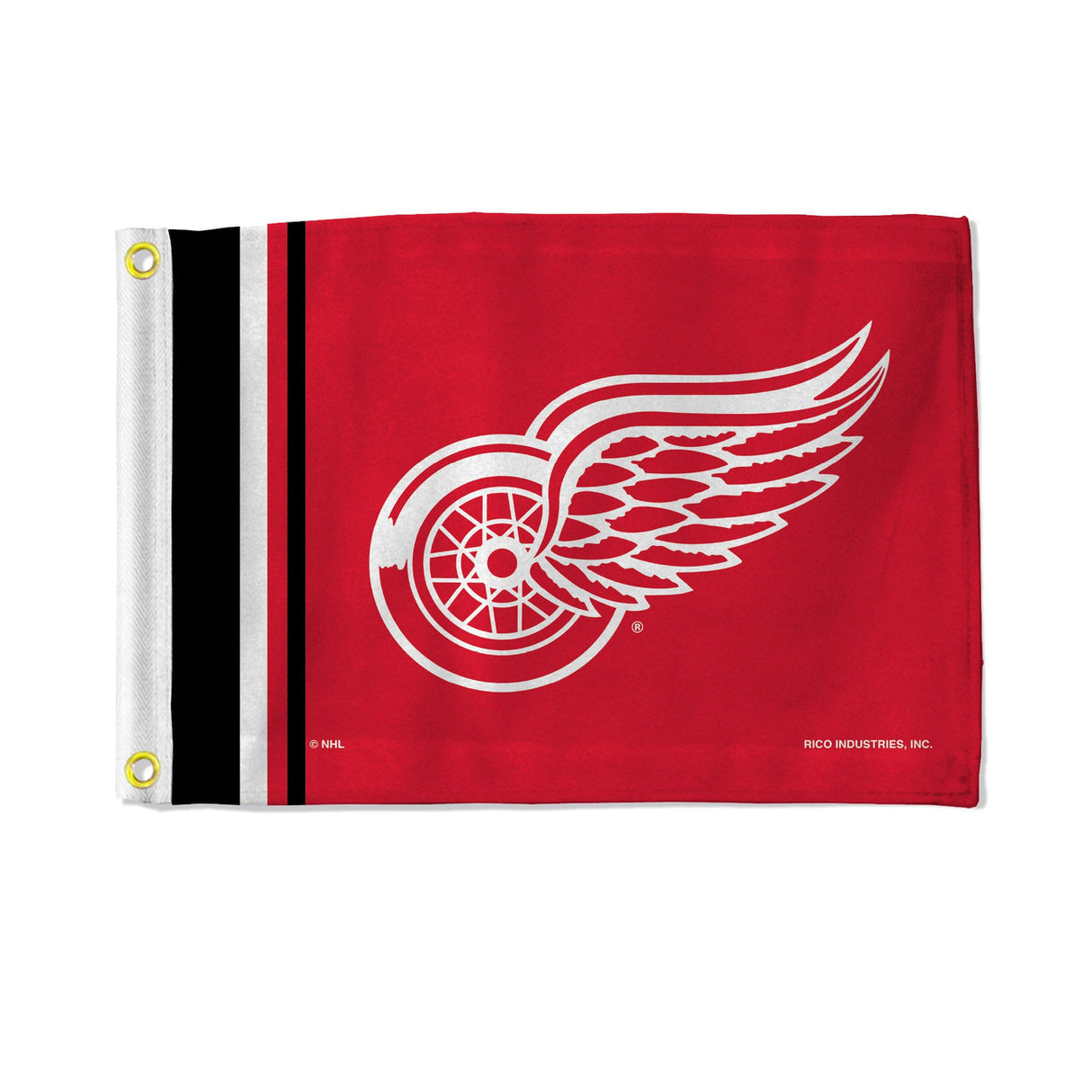 Rico Industries Detroit Red Wings Striped Utility Flag 12x17 Fan Gear NCAA Detroit Red Wings