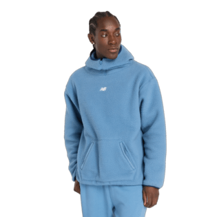 New Balance Men's Hoops Sherpa Top Mens Apparel Sweatshirts & Fleece