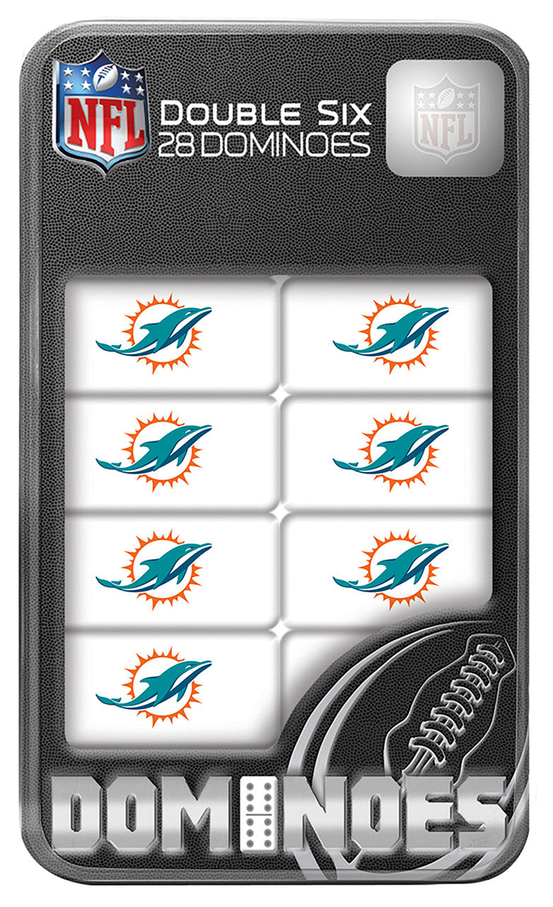 Masterpieces Puzzle Company Miami Dolphins Dominoes Fan Gear NFL Miami Dolphins