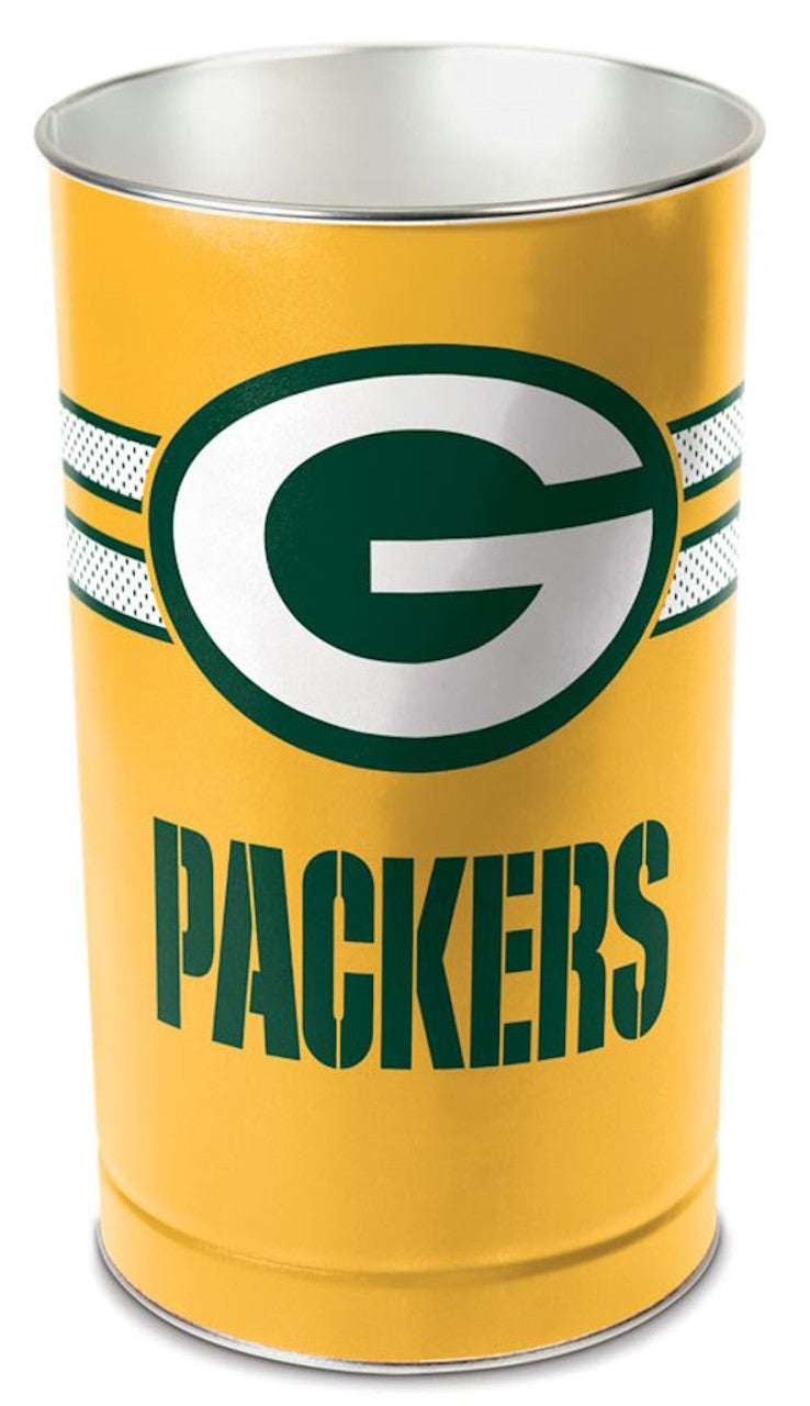 Wincraft Green Bay Packers 15 Inch Gold Design Wastebasket Fan Gear NFL Green Bay Packers
