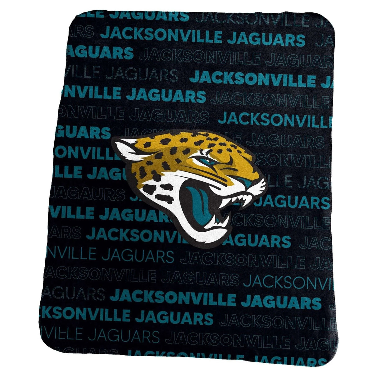 Logo Brands Jacksonville Jaguars Classic Fleece Blanket 50x60 Fan Gear MLB Jacksonville Jaguars