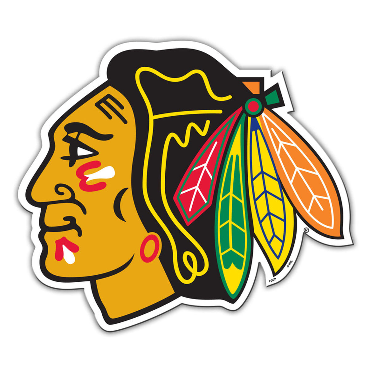 Fremont Die Chicago Blackhawks 12 Inch Car Style Magnet Fan Gear NHL Chicago Blackhawks