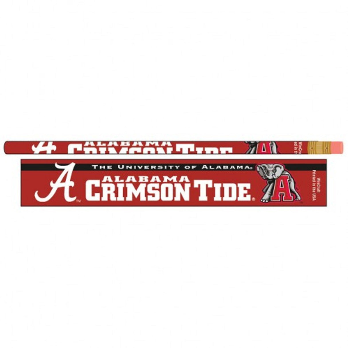 Wincraft Alabama Crimson Tide 6 Pack Pencil Fan Gear NCAA Alabama Crimson Tide