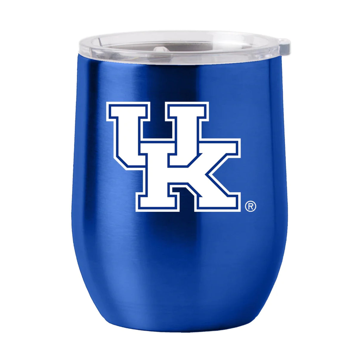 Logo Brands Kentucky Wildcats 16oz Stainless Steel Curved Travel Tumbler Fan Gear NCAA Kentucky Wildcats